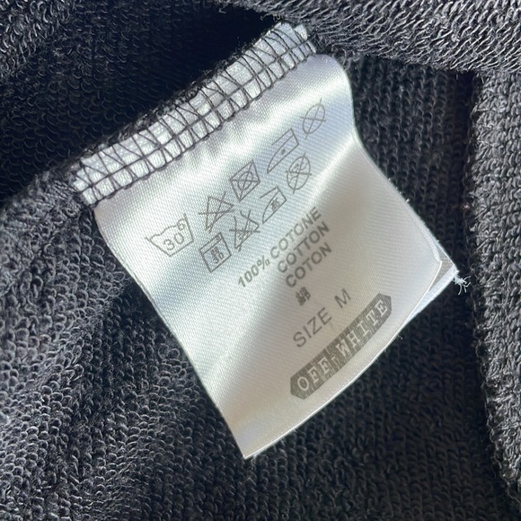 Off-White 2013 Seeing Things Mens M Black/White Hoodie Italian Arrow Sweatshirt - Picture 7 of 15